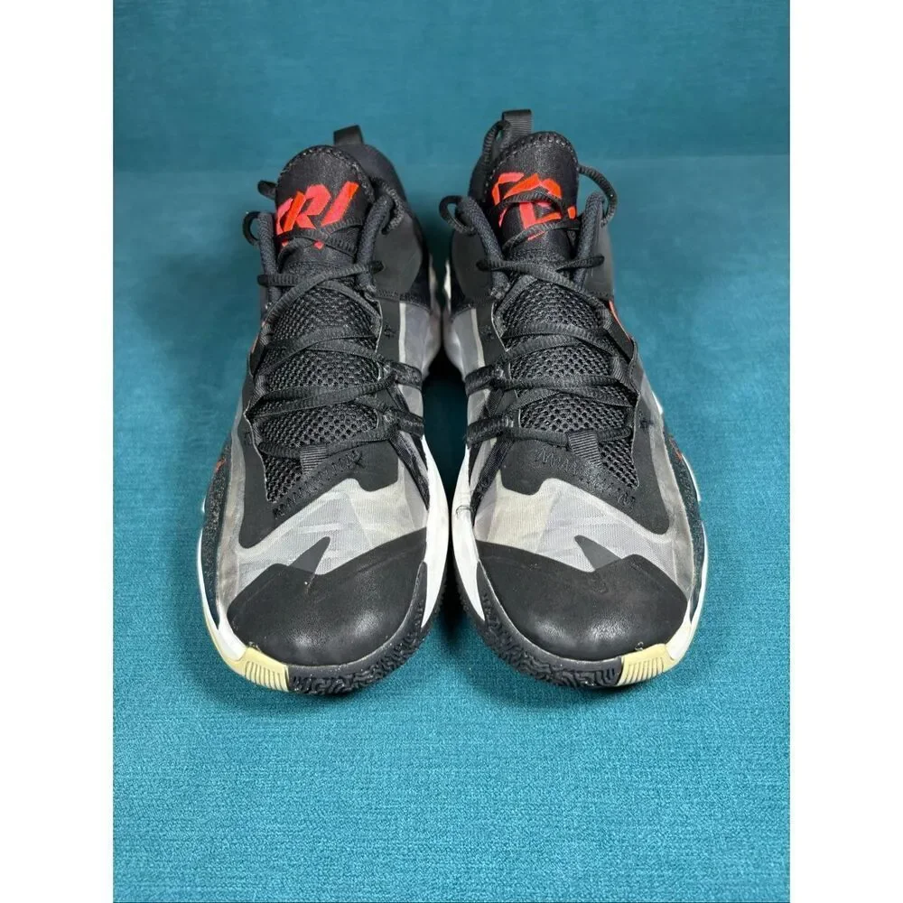 Jordan Why Not Zer0.4 PF Black Bright Crimson Basketball Shoes Men’s Size 9 DC77